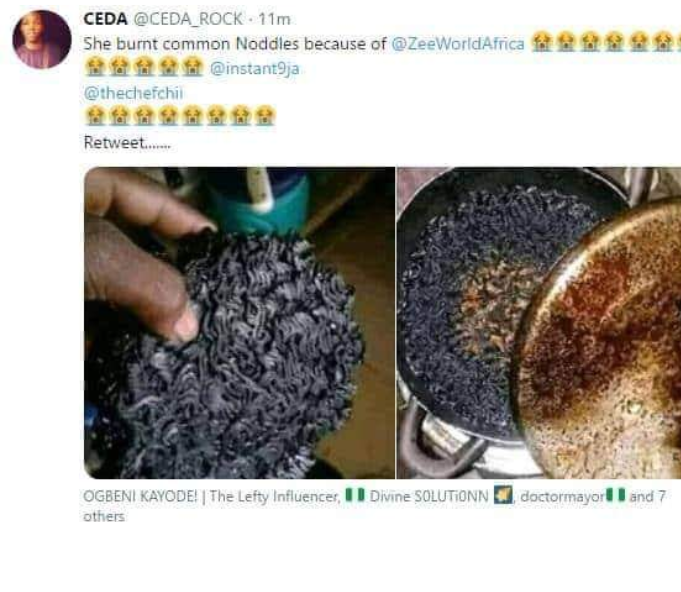 Man regrets his girlfriend's act to cooking.